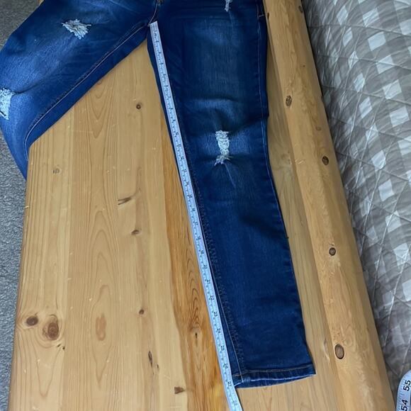 Kensie effortless ankle mid rise distressed jeans women’s 4 - Picture 12 of 13